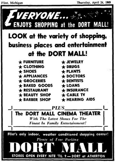 Dort Mall - 1969 Ad For Mall (newer photo)